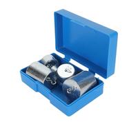 SPYMINNPOO Juego Científico de Pesas con Gancho de Acero Cromado, Ideal para Trabajos de Laboratorio de Física, Juego de 7 Piezas con Estuche de Almacenamiento para Experimentos de Ciencia General