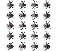SPYMINNPOO Juego de 20 Piezas de Juguetes para Moscas de Halloween, Modelo de Mosca Realista, Juguete de Broma para Fiesta de Broma, de Falso de Plástico Ecológico para Asustar a Amigos, de (Volar)