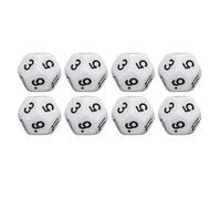 SPYMINNPOO Juego de Dados de Plástico Multifuncional de 12 Caras, 40 Piezas de Dados de Mano de Obra Exquisita para Tomar Mejores Decisiones, Orientación Diaria (White)
