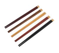 SPYMINNPOO Juego de Palillos de Madera de Alta Calidad, Vajilla No Tóxica, Regalo para Amigos, Familia, 5 Pares para Recuerdos de Inauguración de la Casa