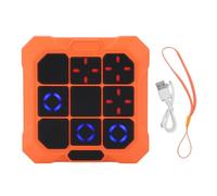 SPYMINNPOO Juego de Rompecabezas Electrónico Portátil para Niños, Consola de Juegos de Viaje Portátil 6 en 1 con Pantalla LCD para Viaje por Carretera (Orange)