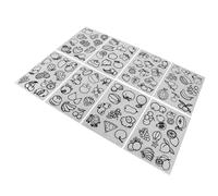 SPYMINNPOO Juego de Sábanas Termorretráctiles con Bonitos Patrones de Frutas, Manualidades DIY para Llaveros, Decoraciones, Joyas, Juguetes, Paquete de 8 Piezas (Tipo de fruta Fruta)