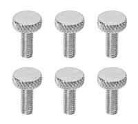 SPYMINNPOO Juego de Tornillos de Rosca para Puente de Trémolo, 6 Tornillos de Afinación Fina para Guitarra Eléctrica con Rosca M4 para la Mayoría de Guitarras (SILVER)
