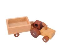 SPYMINNPOO Juguete de Tractor, Tractor Agrícola de Madera, Juguete de Empuje Manual, Pieza Decorativa para Niños y Niñas