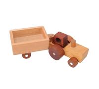 SPYMINNPOO Juguete de Tractor, Tractor Agrícola de Madera, Juguete de Empuje Manual, Pieza Decorativa para Niños y Niñas
