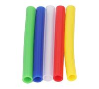 SPYMINNPOO Juguete para Masticar Mordedor con Tubo de Dentición de Silicona Seguro para Bebés, Paquete de 5