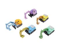 SPYMINNPOO Juguetes de Excavadora de Aleación de 5 Piezas para Niños, Colorido Camión de Construcción con Gancho Móvil, Juguetes Educativos
