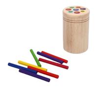 SPYMINNPOO Juguetes de Madera para Clasificar Colores, Juguete Sensorial para el Desarrollo de Habilidades Motoras Finas con Varillas de Colores Brillantes, para Niños Pequeños,