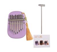 SPYMINNPOO Kalimba Mini Thuman Piano 8 Instrumento Musical Sostenible Clave con Regalos de Melodía para Principiantes para Adultos, Construcción de Madera Sapele (10.5x7.5x2.6cm)
