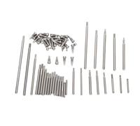 SPYMINNPOO Kit de Reparación de Fagot con Tornillos, Bloques de Ranura Herramienta de Mantenimiento de Instrumentos de Viento de Acero para Entusiastas