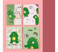 SPYMINNPOO Lindos Cuadernos de Dibujos Animados, 32 Páginas para Escribir Listas de Tareas para Niños, Encuadernación de Uñas Segura, Lindos Cuadernos para Niñas (Dinosaurio (precio único))
