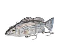 SPYMINNPOO Lure de Pesca Electrónica Natación Robótica USB Recargable con Luz LED para Agua de Agua Dulce Cebo de Pesca Simulación de Simulación Automática Segmento Multi Segmento Anti -enredo 650mAh