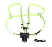 SPYMINNPOO Luz para Correr, Cinturón Reflectante de Alta Visibilidad 500 LM Recargable con ángulo de Haz Ajustable de 45 para Correr Al Aire Ciclismo Senderismo