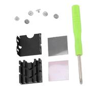 SPYMINNPOO M.2 SSD Finvío de Calor M.2 2230 SSD Aluminio Aluminio Alejo de Calor de Doble Cara con Abrazadera de 6 Tornillos de Silicona Térmica para Laptop de Escritorio