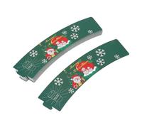 SPYMINNPOO Mangas Desechables Festivas de la Taza de café de Halloween Navidad para Bebidas Calientes 50PCS para la Bebida Fría del Chocolate de la Navidad de Halloween (GREEN)