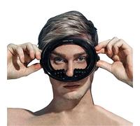 SPYMINNPOO Máscara de Buceo de Silicona con Cristal Templado, Máscara de Snorkel Panorámica Antivaho con Diseño Ergonómico para Pesca Submarina y natación. (Black)