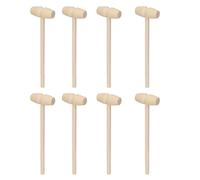 SPYMINNPOO Mazo de Langosta de Cangrejo de Madera, Juego de Mini Martillo de Madera Duradero para que los Niños Aprendan la Coordinación Ojo-mano, 30 Piezas para Romper Chocolate y Juguetes para Niños