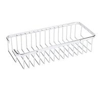 SPYMINNPOO Organizador de Soporte de champú Montado en la Pared Ventilado de Acero Inoxidable para Baño, Cocina, Estante de Ducha, Calidad Duradera, para Baño, Inodoro, 11,8x5,1x2,8 Pulgadas