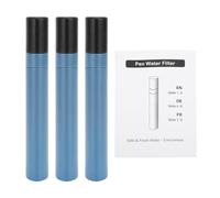 SPYMINNPOO Pajita con Filtro de Agua, Purificador de Agua Potable Personal Portátil, Pluma de Supervivencia para Acampar Al Aire y Senderismo (3PCS)