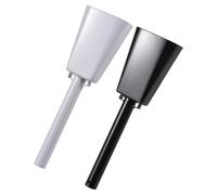 SPYMINNPOO Paquete de 2 Cencerros de Ayuda Educativa con para Estudiantes Jóvenes Conceptos Básicos del Ritmo Atmósfera Festiva Generadores de Ruido para Bodas, Negro + Blanco (25x7,7x4,3cm)
