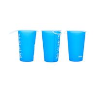 SPYMINNPOO Paquete de 3 Vasos de Agua Plegables, Vaso Plegable Reutilizable de 200ml, Se Pliega Plano de 1 Pulgada para Senderismo, Correr, Acampar, Mochilero