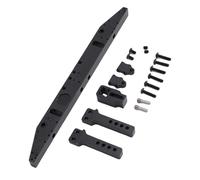 SPYMINNPOO Parachoques Trasero RC, Accesorio de Pieza de Actualización de Parachoques de Coche RC de Aleación, Montaje Trasero para Coche sobre Orugas 1/10 (Black)