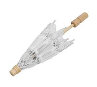 SPYMINNPOO Paraguas de Boda de Encaje, Accesorio Decorativo Elegante Para Fotografía de Boda y Fiesta, 1 Uds. Para Despedida de Soltera, Interior y Exterior (WHITE)