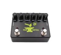 SPYMINNPOO Pedal de Efectos de Refuerzo de Metal Superior, Pedal de Guitarra Eléctrica de Distorsión de Enfoque Medio de 3 Bandas para bajo para bajo, Altibajos Crujientes