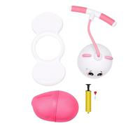 SPYMINNPOO Pelota de Salto con Asa, Pelota de Rebote de Equilibrio de Elasticidad de Alta Resistencia para Niños de 5 Años en Adelante, con Bomba para una Fácil Configuración (Pink)