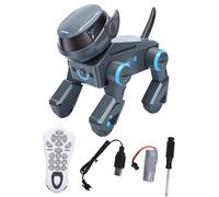 SPYMINNPOO Perro Robot con Control Remoto, Cachorro Robótico Programable Inteligente Bailando Cantando Acrobacias Mascota con Luces Musicales Juguetes Interactivos Táctiles Que Hablan