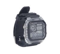 SPYMINNPOO Reloj deportivo electrónico multifuncional con alarma luminosa de 12 a 24 horas para hombre, goma, plástico ABS, acero inoxidable, transparente