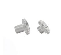 SPYMINNPOO Soporte de Edificio de Cable de E-guitarra Duración de Cobre-zinc de Cobre 2pcs para Piezas de Repuesto (SILVER)