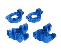 SPYMINNPOO Taza de Dirección Delantera con Base de Asiento C Delantero C, Ejes Sólidos para Camiones LMT 1/8, Aleación de Aluminio (Blue)