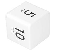 SPYMINNPOO Temporizador Digital Cúbico con Pantalla Sensor de Gravedad para el Hogar, Cocina, Escuela, Oficina, Temporizador de Cocina de Plástico para Aprender a Hacer Ejercicio de (1-3-5-10 Puntos)