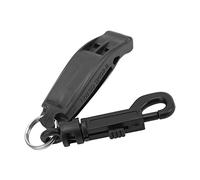 SPYMINNPOO Tubería Portátil con una Tubería Alta en Decibelios con Gancho para Actividades Al Aire, Emergencia para Acampar Senderismo (BLACK)