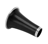 SPYMINNPOO Tubo de Altavoz de Clarinete Duradero con Anillo de Metal para Mejorar la Calidad del Sonido de los Instrumentos de Viento (CC28 Negro)