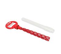 SPYMINNPOO Varitas de Burbujas a Granel, de Plástico con Diseño a Prueba de Fugas de 32 Agujeros, Alegre Juguete para Niños Al Aire para Jardines, Parques y Fiestas de Cumpleaños (Rojo)