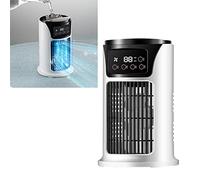 SPYMINNPOO Ventilador de Aire Acondicionado con Pulverizador, Enfriador de Aire Evaporativo Portátil Silencioso de Enfriamiento Rápido para Sala de Estar y Dormitorio, Plástico