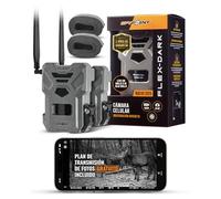 Spypoint Flex-Dark Twin Pack Cámara de Caza Celular 4G, Fotos 40 MP, Video 1080p con Sonido, visión Nocturna sin Brillo, detección Movimiento 30 m, sin Wi-Fi