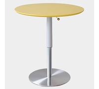 SPYQKHSH Mesa de Centro Redonda elevable, Mesa de Bar de Altura Ajustable, Tablero de MDF y Pedestal de Acero Inoxidable, for Comedor, bistró, cafetería, Bar en casa e Isla de Cocina.(C,60x77cm)