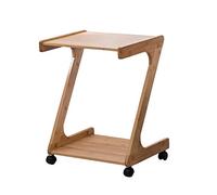SPZDZ Mesa De Centro, Mesa De Té, Mesa Lateral De Sofá, Mesa De Refrigerios, Mesa De Computadora De La Rueda Universal Móvil, Sala De Estar/Dormitorio Balcón En Forma De Z, Mesa De Noche