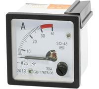 SQ-48 Panel analógico amperímetro medidor de corriente amperio 1A2A3A5A10A20A30A50A amperímetro de sobrecarga tipo puntero