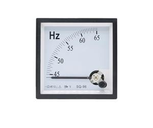 SQ-96-HZ tipo puntero AC 100/220V/380V Panel analógico medidor de frecuencia medidor indicador Hertz 45-55Hz 45-65Hz 55-65Hz 96x96mm 1 Uds(45-65Hz,220V)
