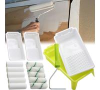 SQAQS 15PCS Kit de Mini Rodillo de Pintura de 4 Pulgadas, Rodillo de Pintura de Espuma con Espuma de Alta Densidad, Rodillo de Pintura de Esponja para Todas las Pinturas, para Pintar Muebles