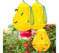SQAQS 2PCS Trampa de Abejas en Forma de Pera, Control Eficiente de Insectos, Asesino de Nido de Avispa Impermeable, Trampa de Cabaña, Nido de Decoy de Cabaña Colgando Disuasivo para Casa y Jardín