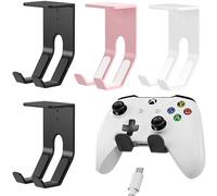 SQAQS 4PCS Soporte de Conmutación, Compatible con Switch Universal Soporte Auriculares y Mando Mesa para Headphone (Instalación Debajo de la Mesa)