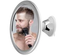 SQAQS Espejo de Ducha Antivaho,Espejo de Afeitar con Ventosa, Soporte Ventosa rotación de 360° Espejo Real sin Niebla Espejo de baño Brazo Ajustable irrompible y Resistente a la corrosión(Circular)