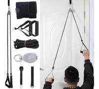 SQAQS Fisioterapia Hombro Polea, Poleas Rehabilitacion Hombro para Fisioterapia, Cuerdas Ejercicio Puerta para Rehabilitación, Ejercicio y Prevención de Lesiones (Juego de seis piezas)