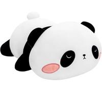SQEQE Beschwerter Panda-Plüsch Gegen Angst - Niedliches Plüschtier, Weiches Pandabär-Kissen, Spielzeug, Geschenk für Kinder und Erwachsene 35CM