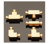 SQGGMOAUSC 1 adaptador de conector de tubo de compresión de tres vías de 4 mm, 6 mm, 8 mm OD x M8 M10 para sistema (NO12)